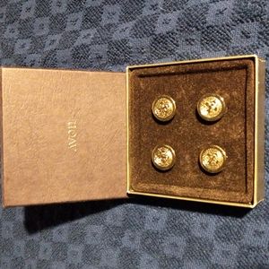 NWT/ AVON Vintage Gold Cufflinks 4 Women or Men